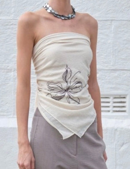 Drawing Scarf Top