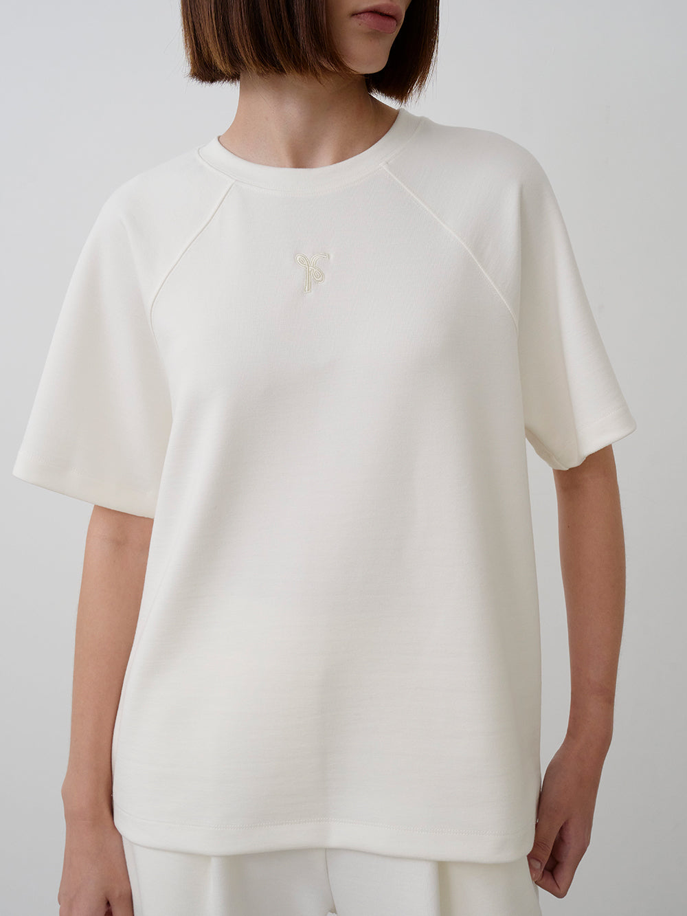 【HER&SHE 2025AW】Double-faced symbol Raglan T-shirt (25 F/W)