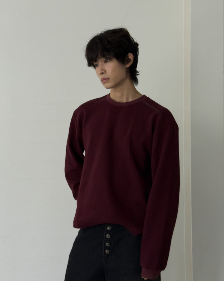 Reverse Panel Long Sleeve Tee