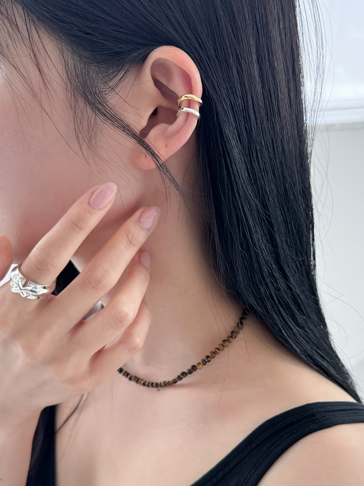 【pinekim パインキム】Rough Ear-cuff