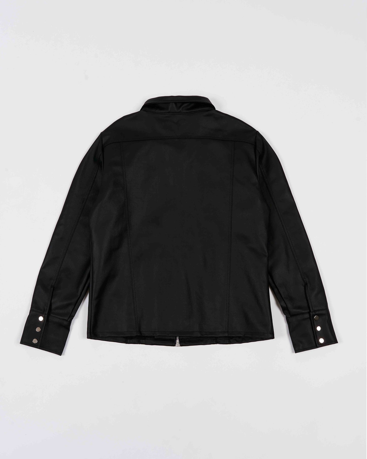 【MOMMANWA モンマンワ】DENIM LINE ZIPPER JACKET (BLACK)