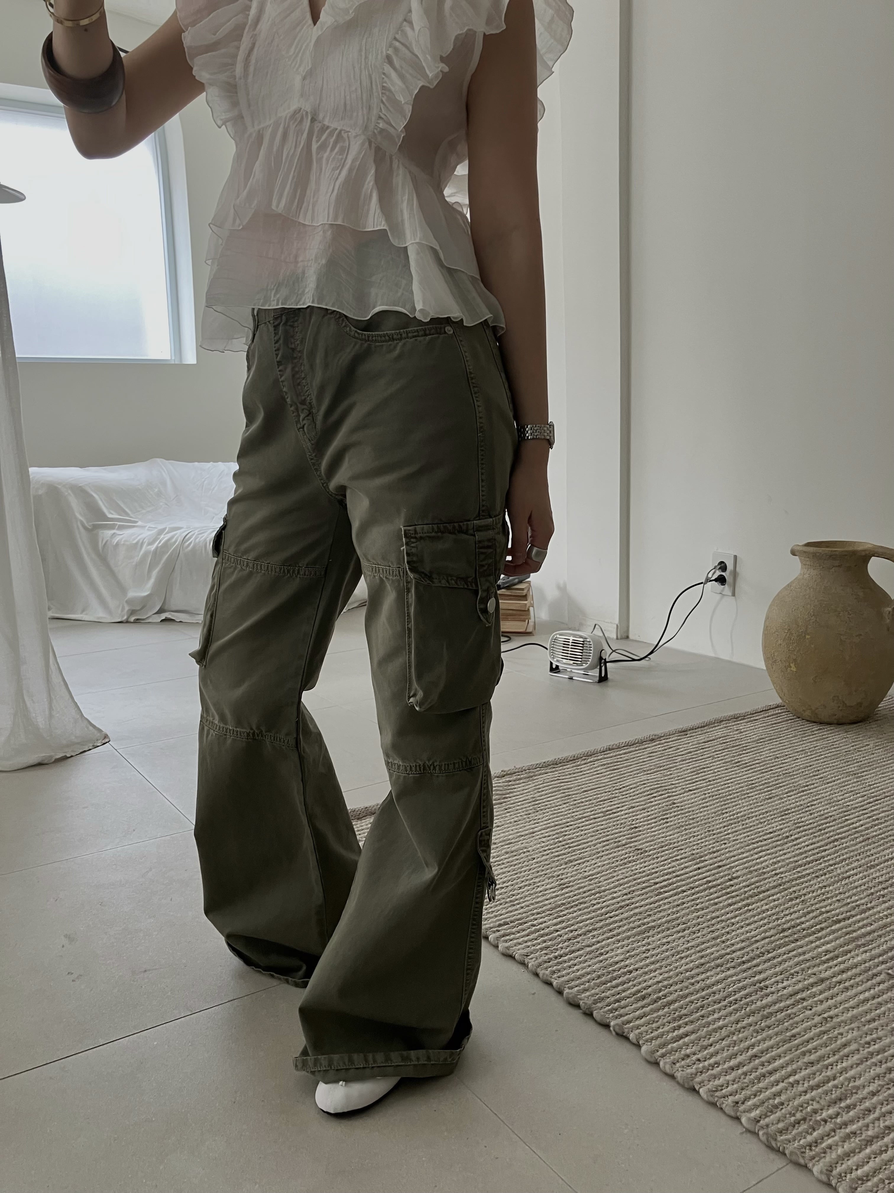 A MA:DE】ユーティリティ パンツ 2026SS｜韓国レディースセミワイド