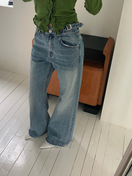 A MA:DE To side denim pants