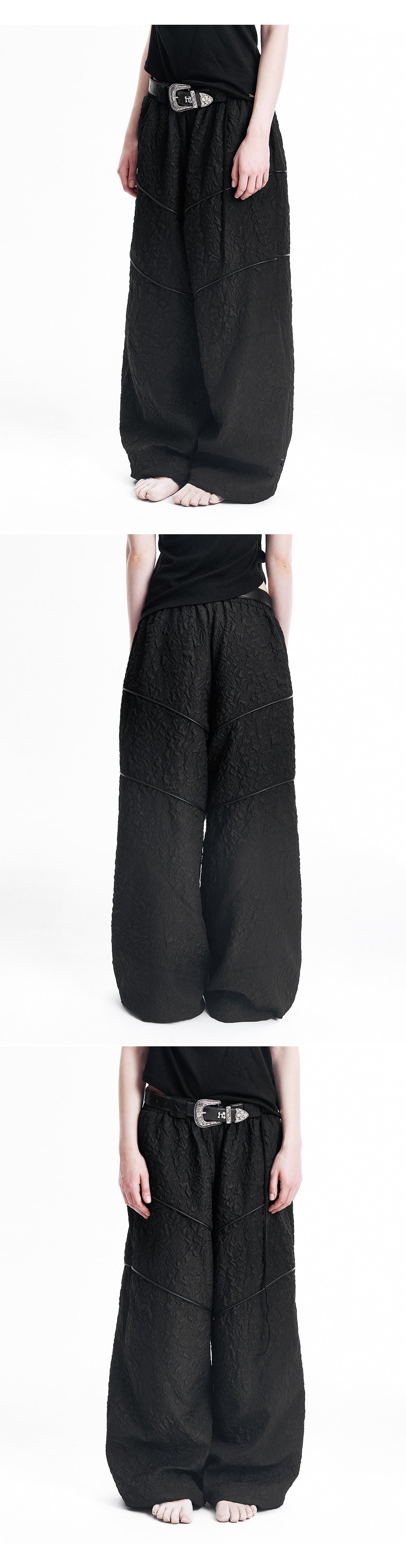 Piping incision String Pants