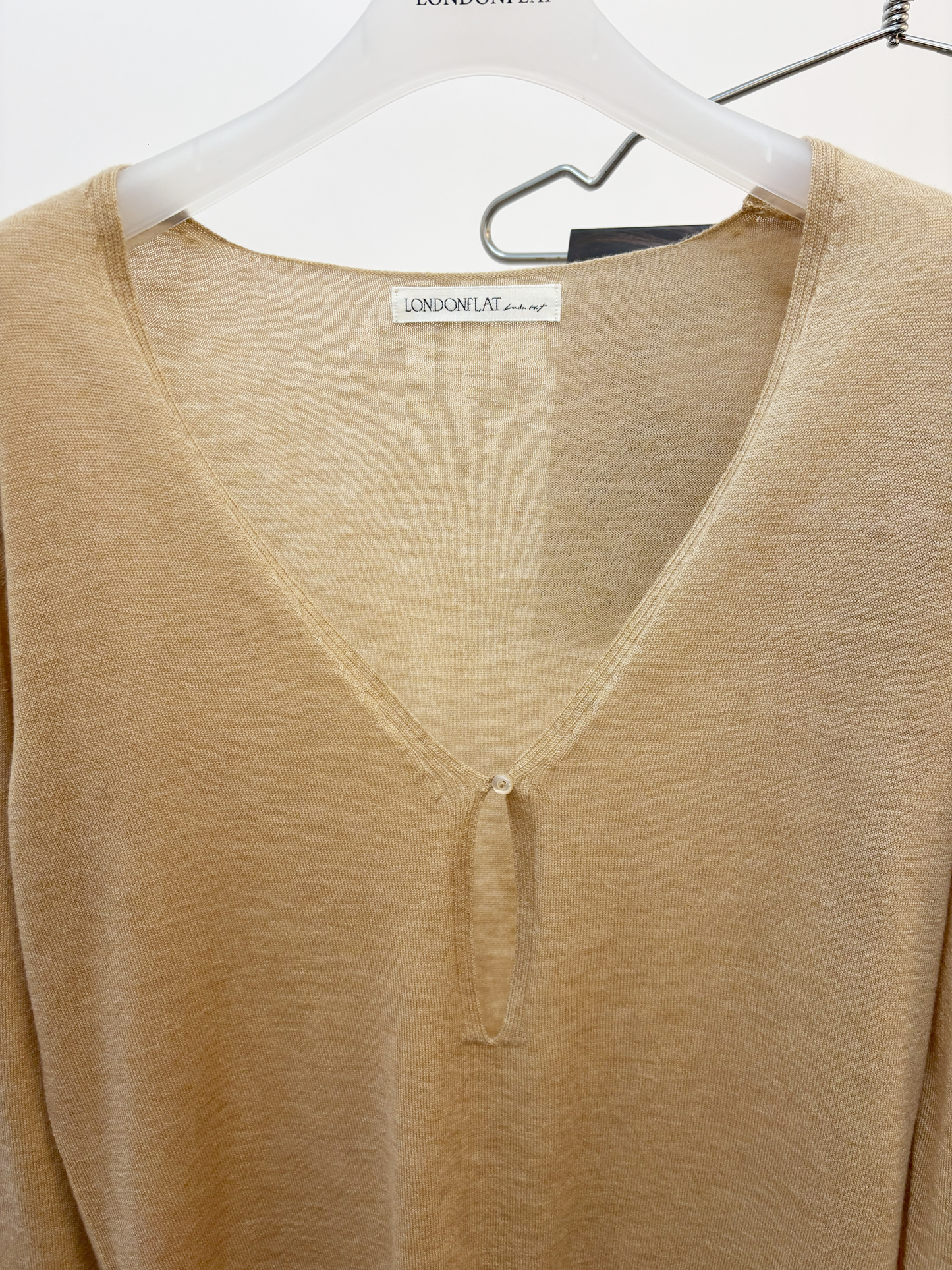 Merino Wool V-neck Knit