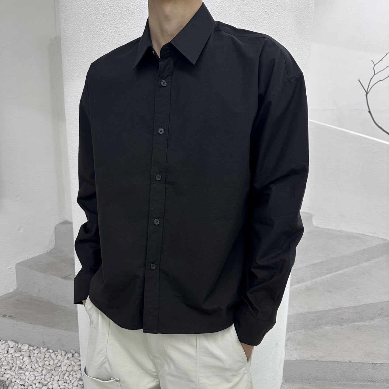 Aren Crop Shirt BLACK 1