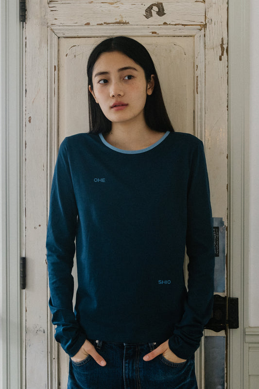 LETTERING LOGO LONG SLEEVE, CHARCOAL