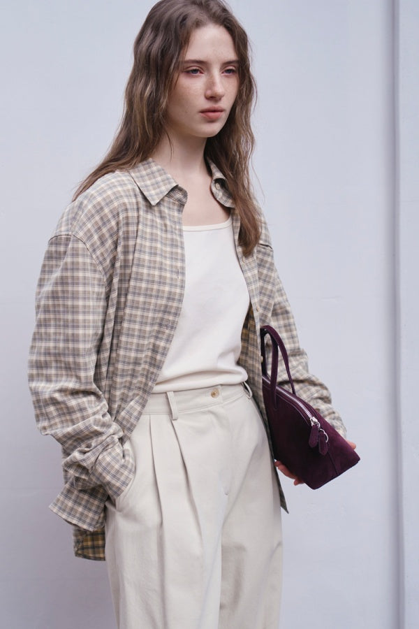 【HER&SHE 2025AW】A Carin Checkered Shirt