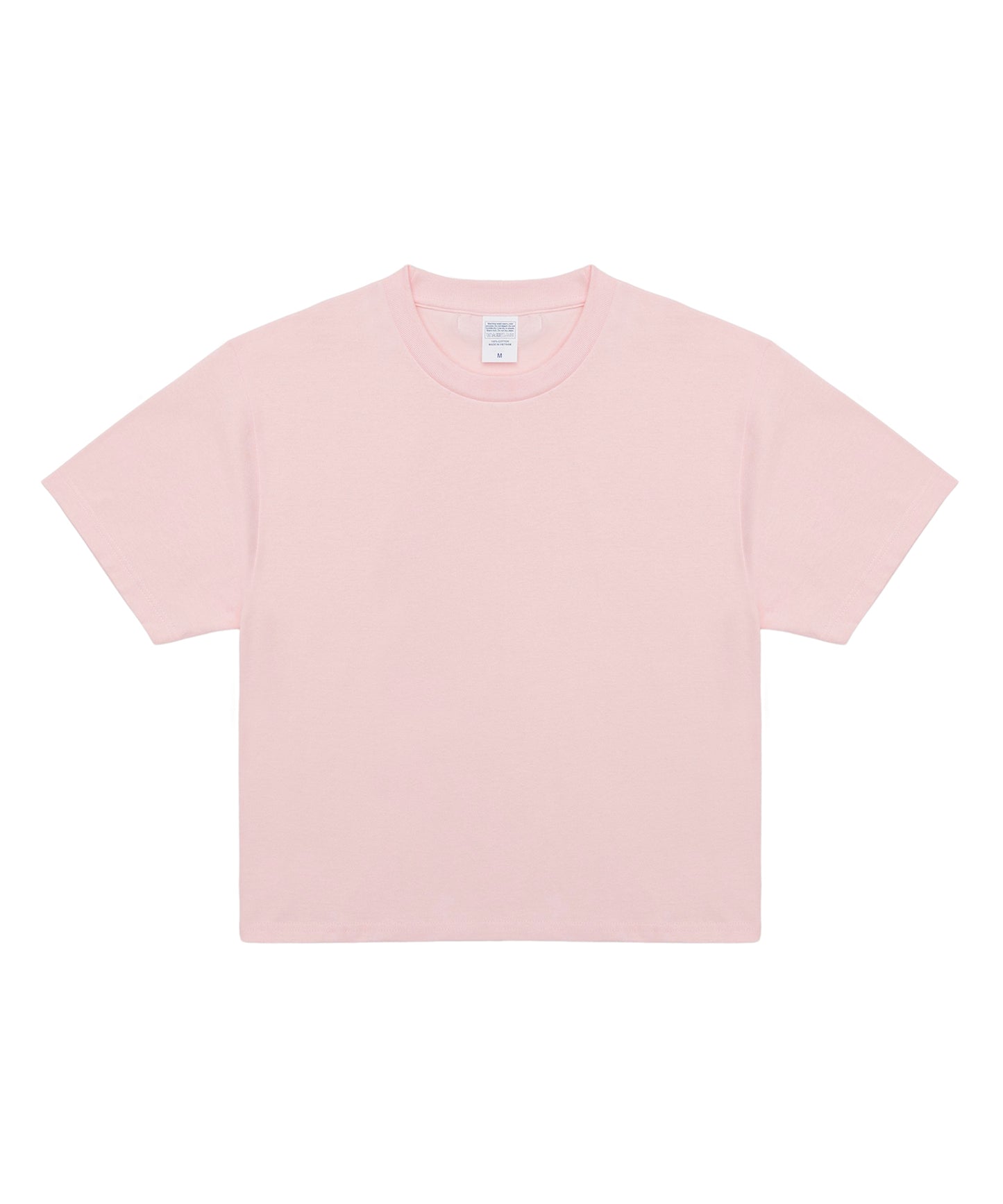 c wear mens crop t-shirt light pink ディテール