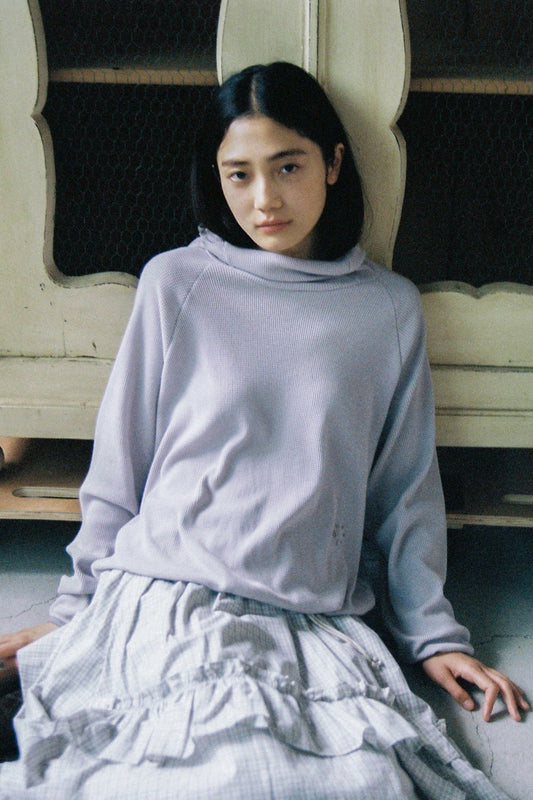 WAFFLE HOODED SWEATSHIRT, PINK