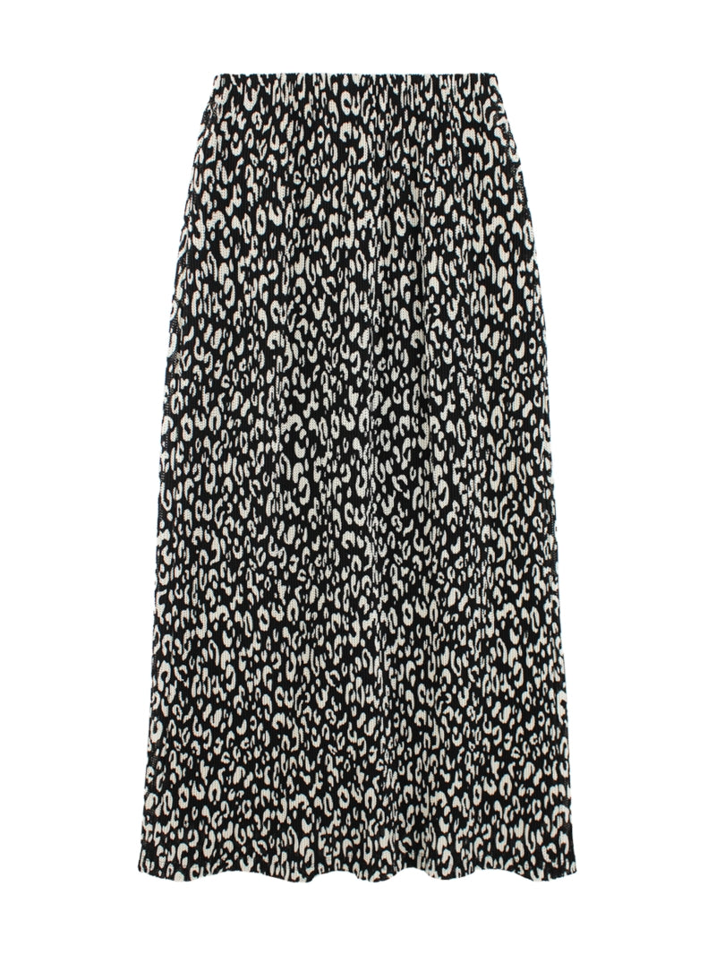 【HER&SHE 2025AW】Leopard Flow Skirt