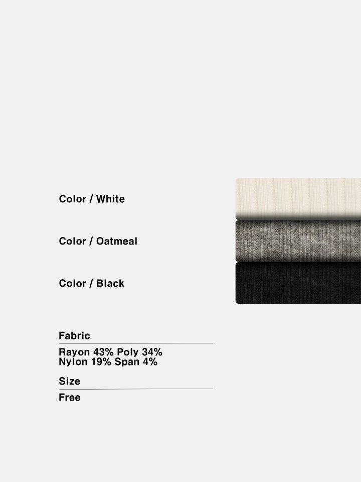 Viscose Rib Henley Long Sleeve