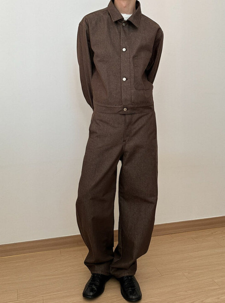 Non-Fading Cropped Denim Set