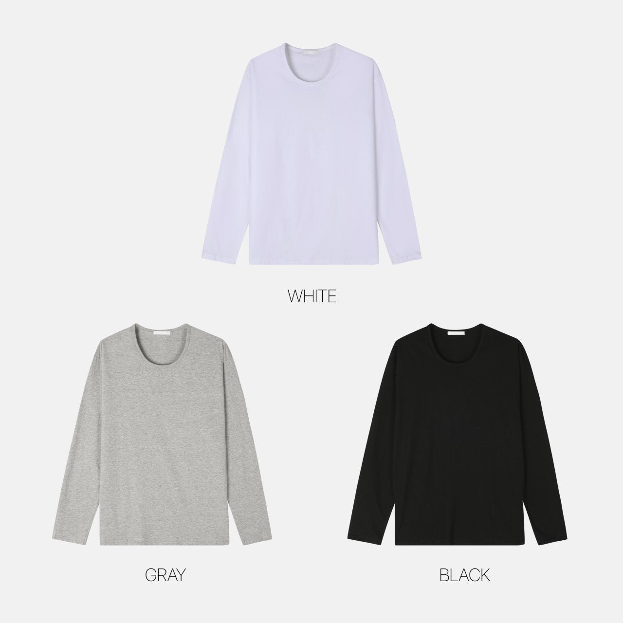 Essential U-Neck Long Sleeve Tee