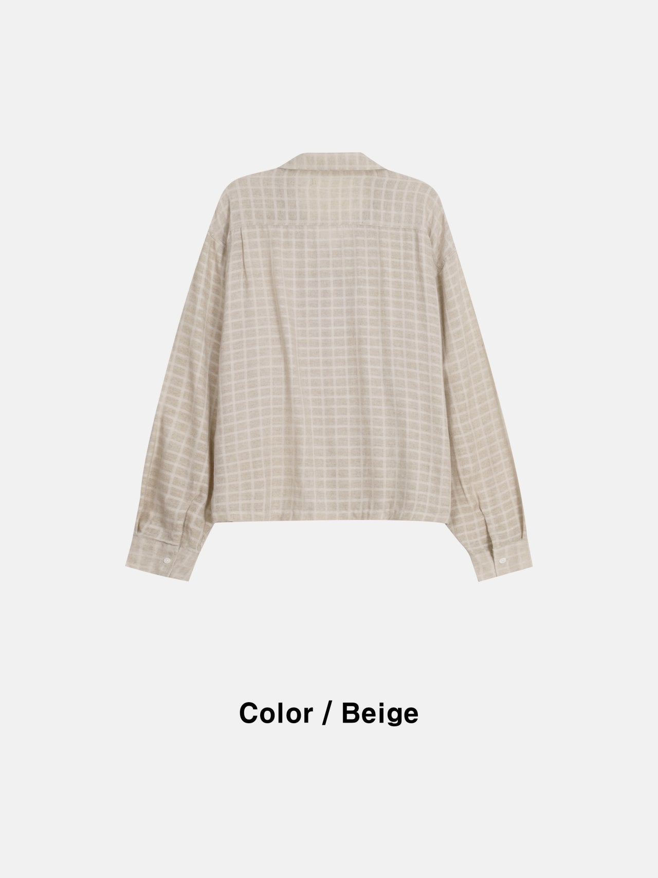 Soft Grid Linen Shirt