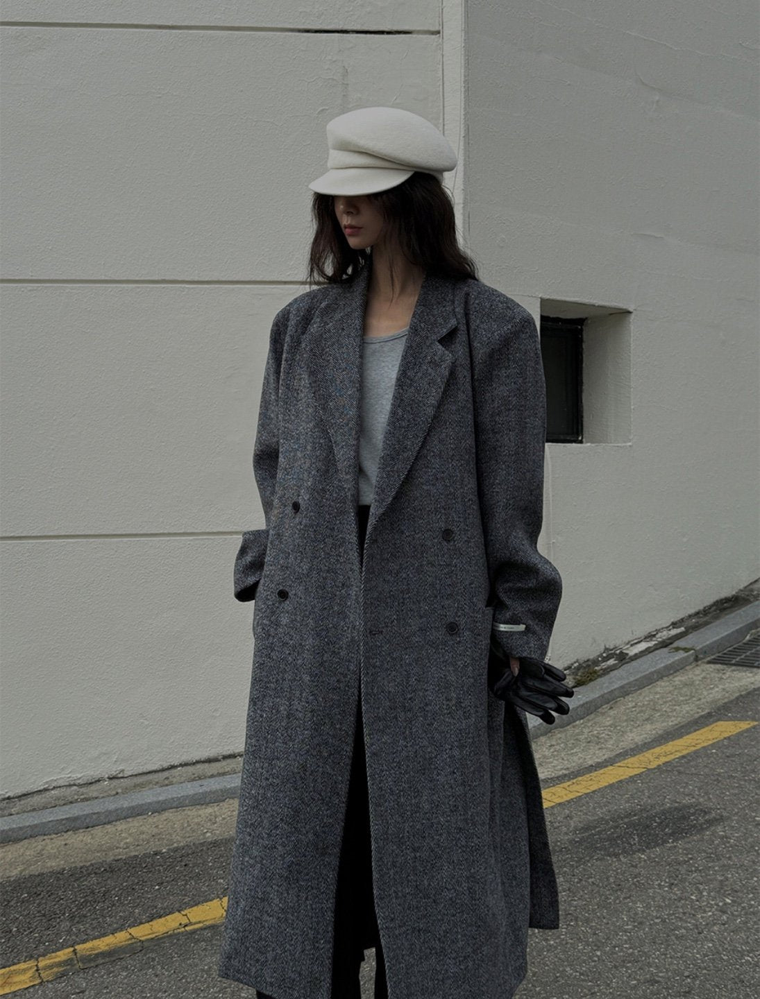 Grace Herringbone Coat