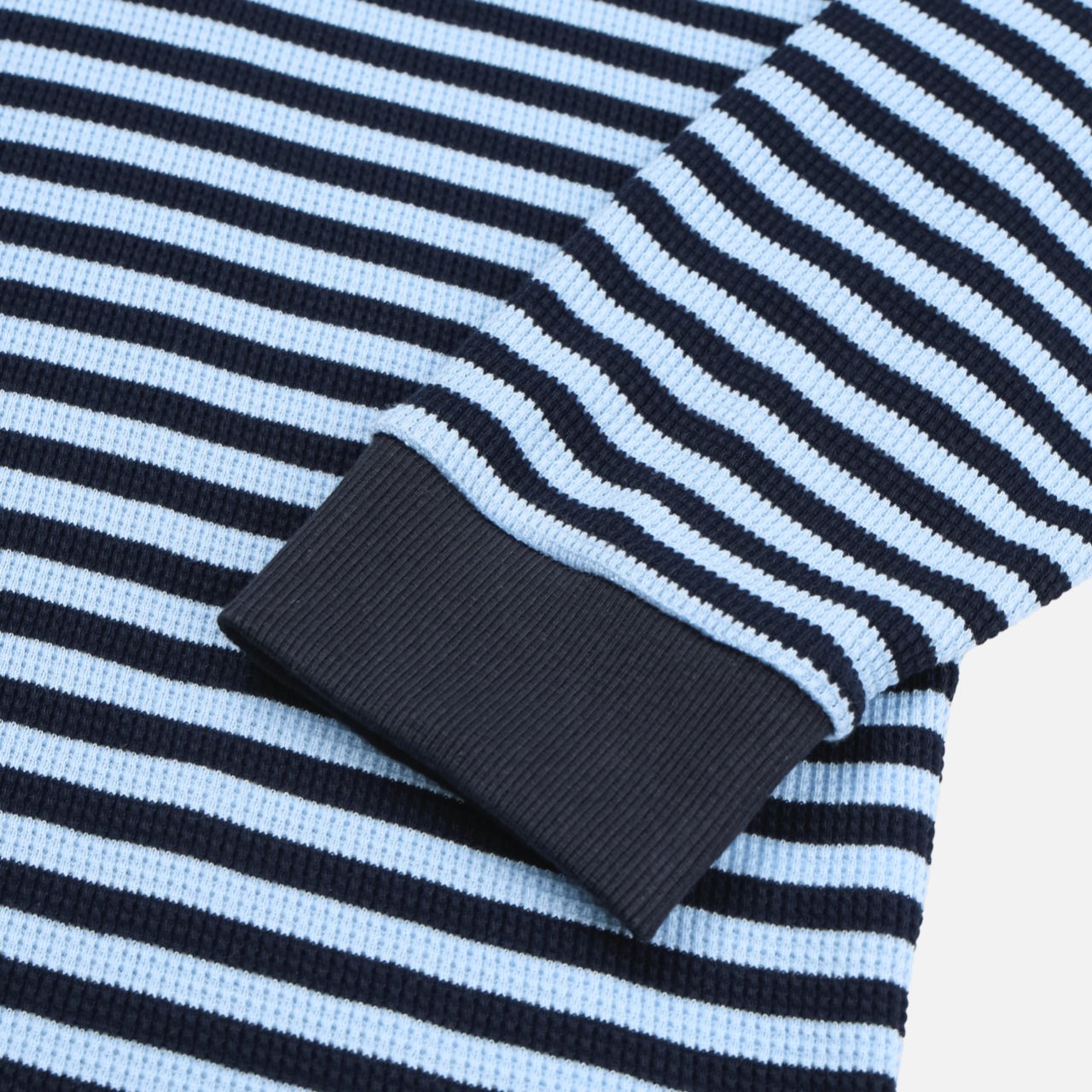 Border Waffle Long Sleeve T