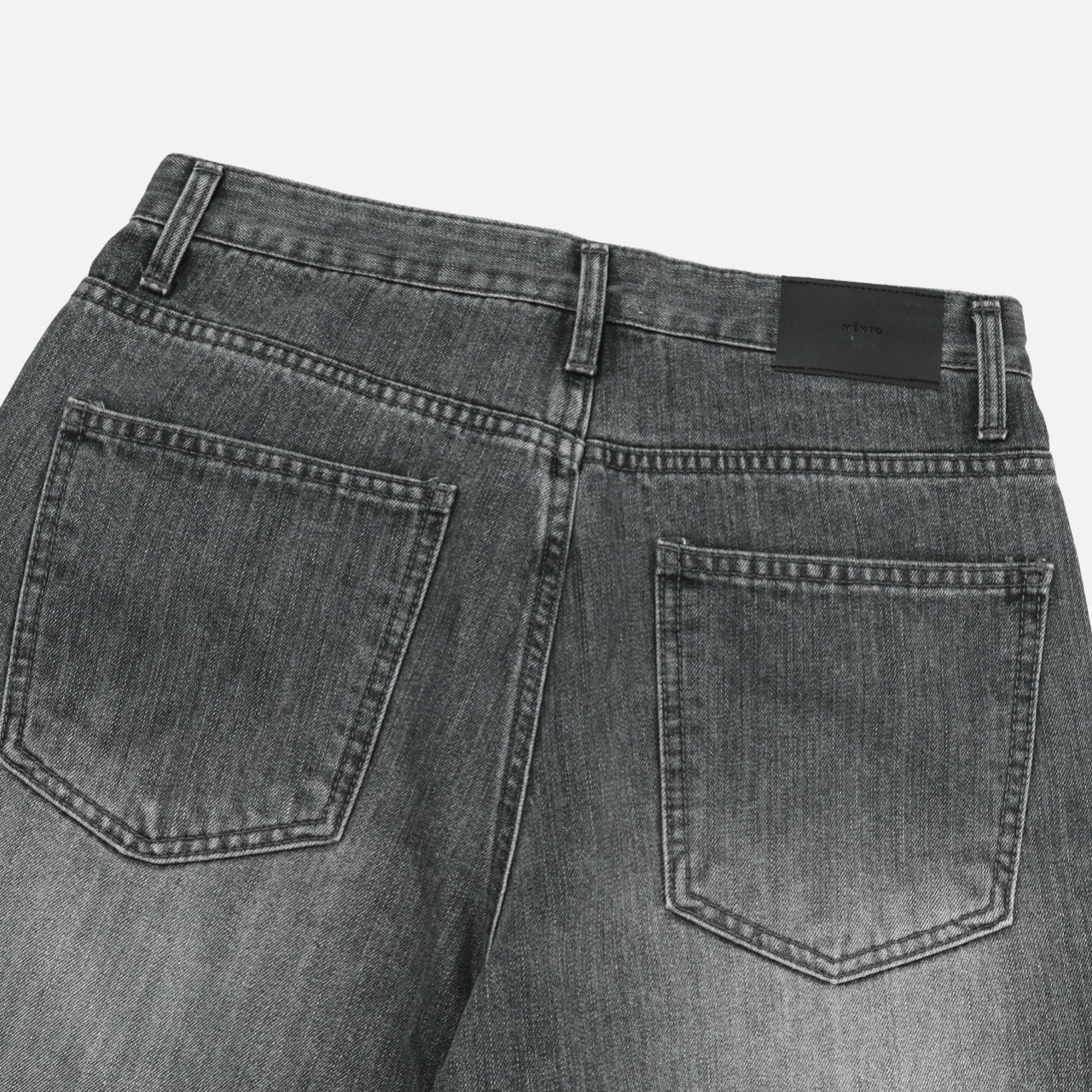 Deep Gray Brushed Denim