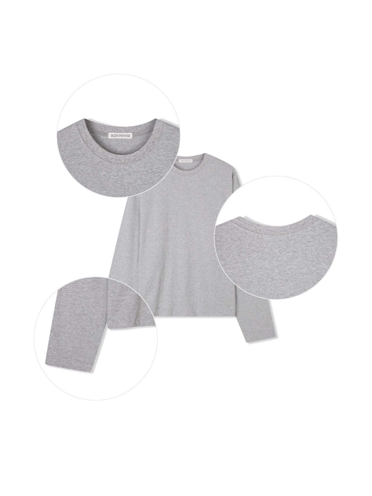 Cropped Smooth Long Sleeve Tee