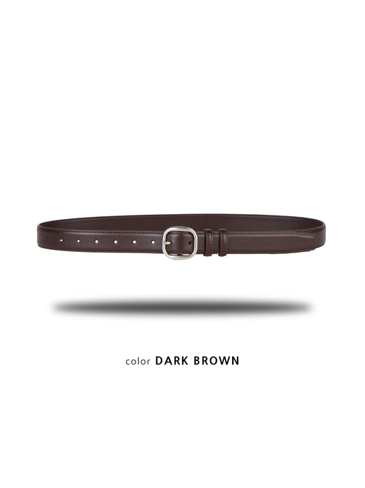 JackPot Essential Leather Belt DARK BROWN 1