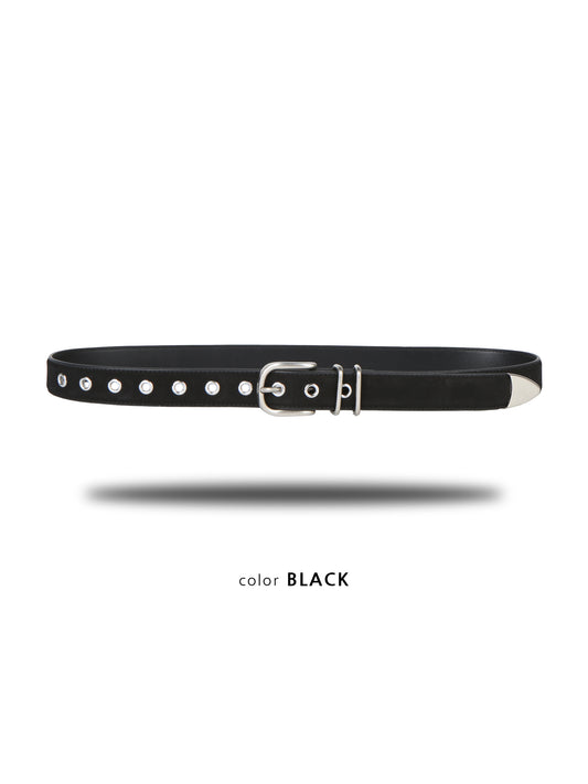 JackPot Suede Horseshoe Belt BLACK 1