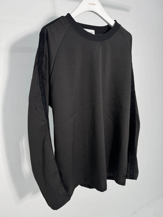 Chenille Trim Raglan Long Sleeve Top