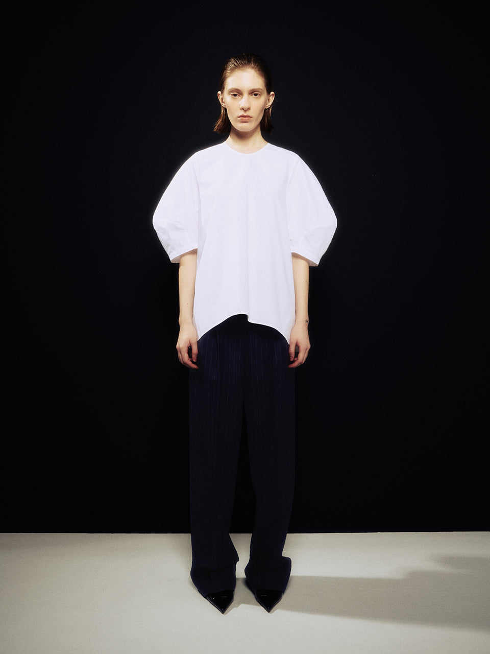 韓国ファッションブランド レディース ストライプパンツ