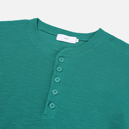 MAGNOLIA Henley Neck McCoy Long Sleeve Tee(GREEN,NAVY,BLACK) 商品画像2/12
