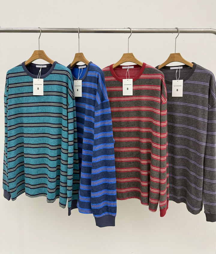 Snow Stripe Long Sleeve Tee