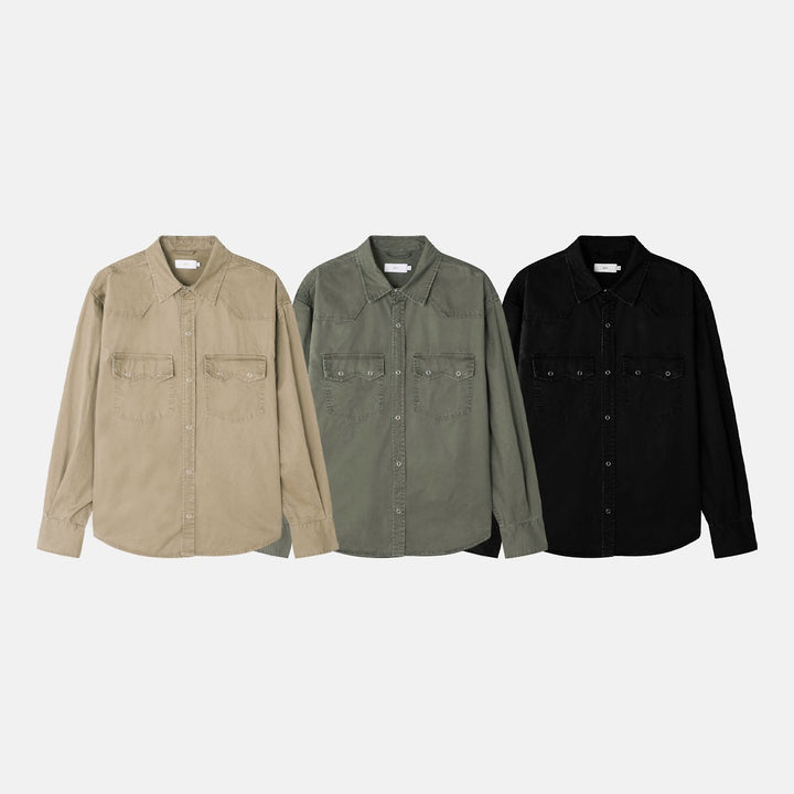 Wasted Washed Western Shirt