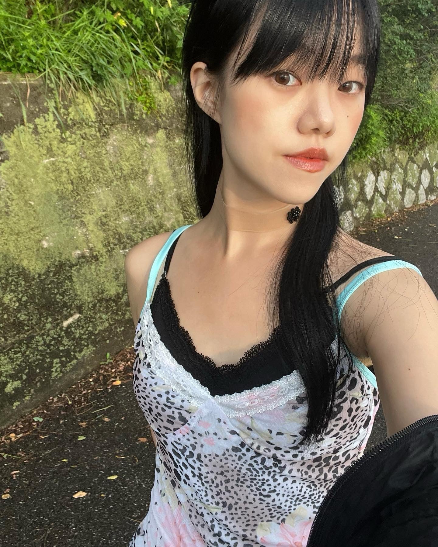 MIAE シルバーローズ ネックレス デコルテ|シンプル おしゃれ 韓国 アクセサリー レディース