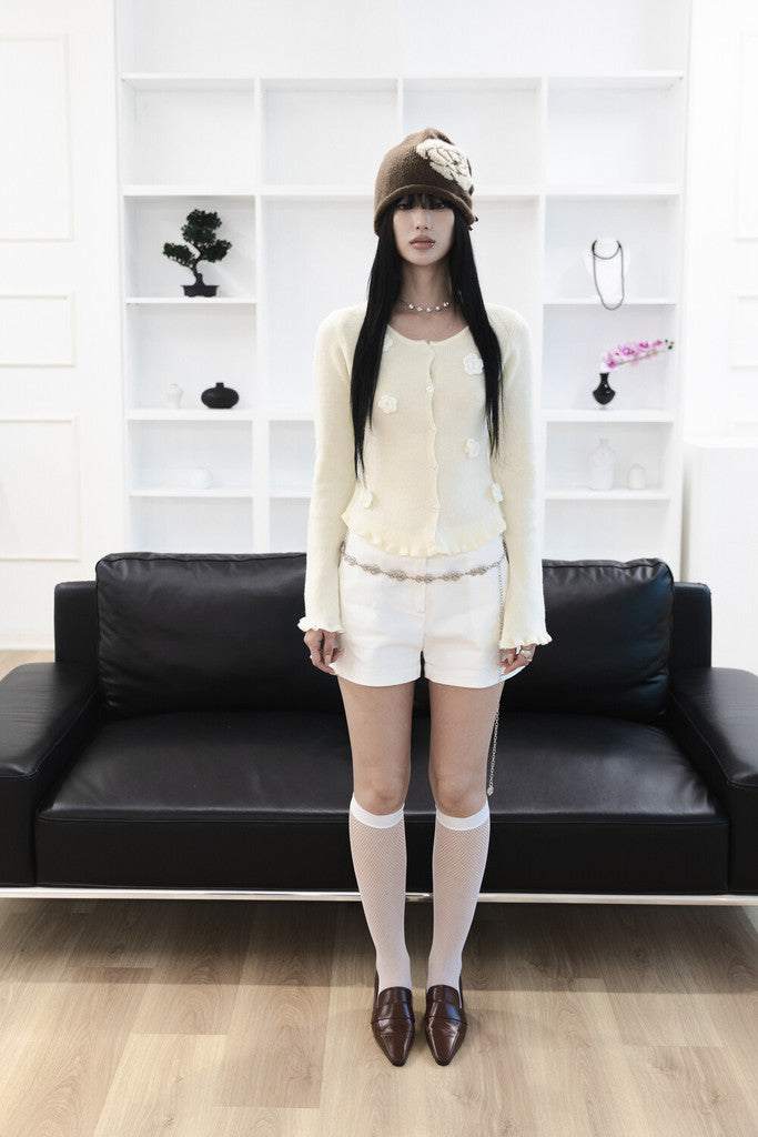 MIAE ローズ チェーンベルト 着用|韓国ミニマルファッション アクセサリー レディース