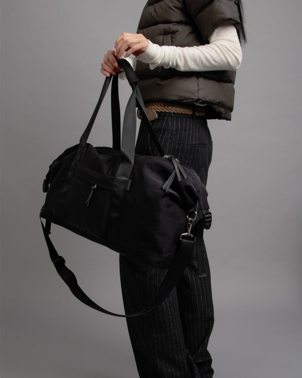 【Requisite レキジット】Gym bag 'L' (Black)