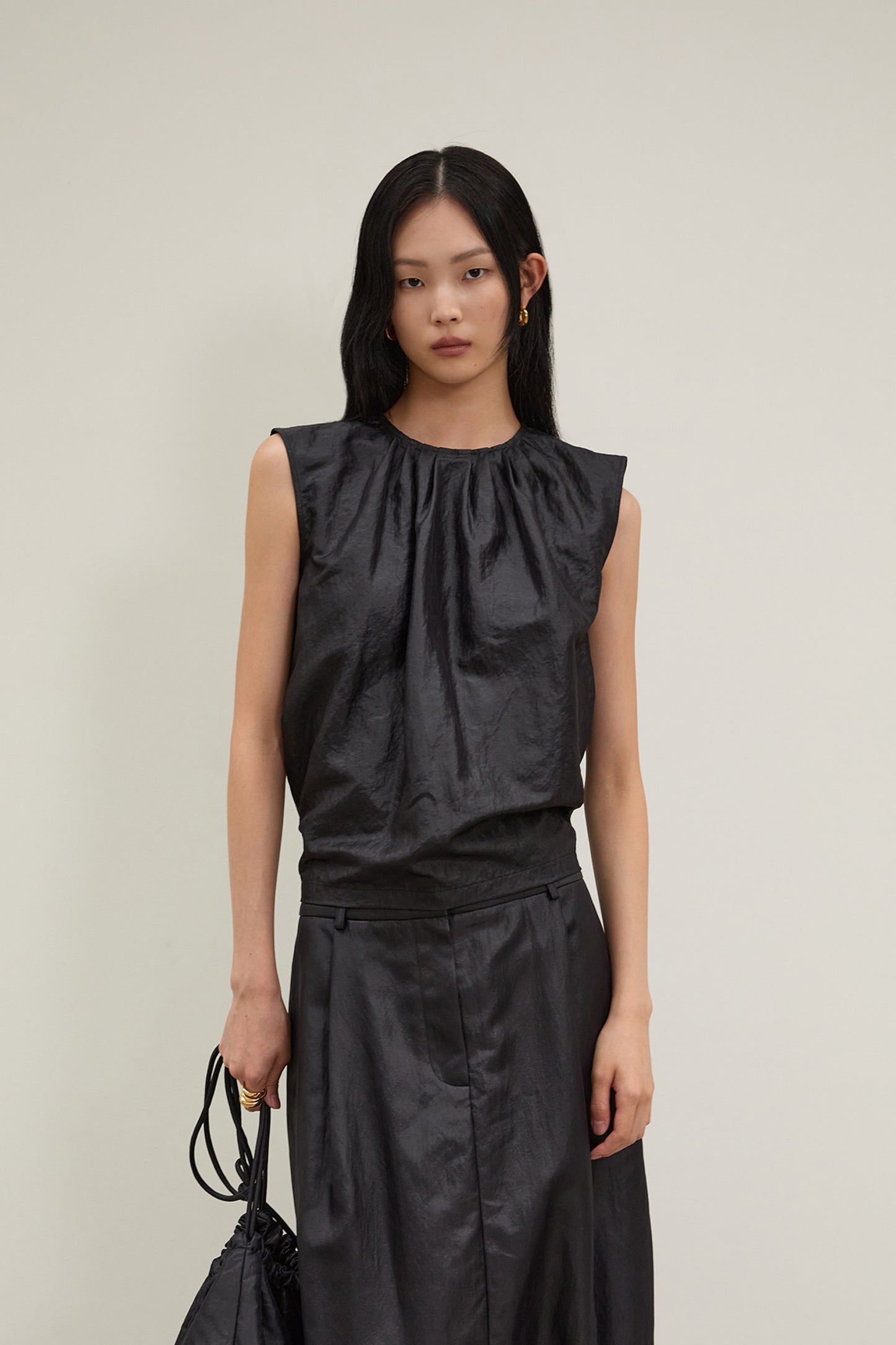 【BLOSSOM H COMPANY 2025AW】GENTO SHIRRING TOP