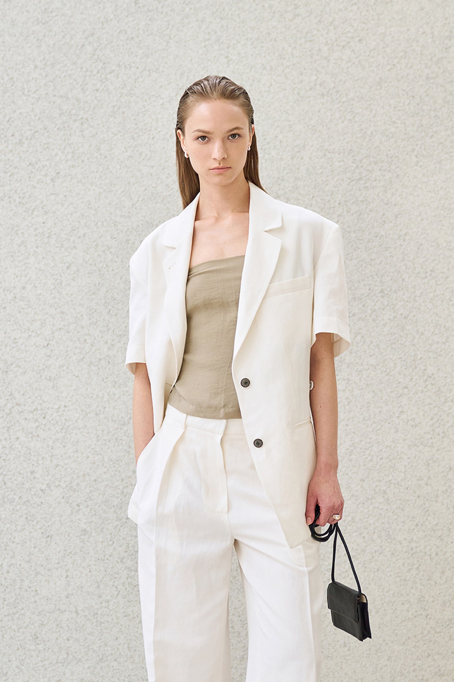 【BLOSSOM H COMPANY 2025SS】VATE HALF SLEEVELESS JACKET