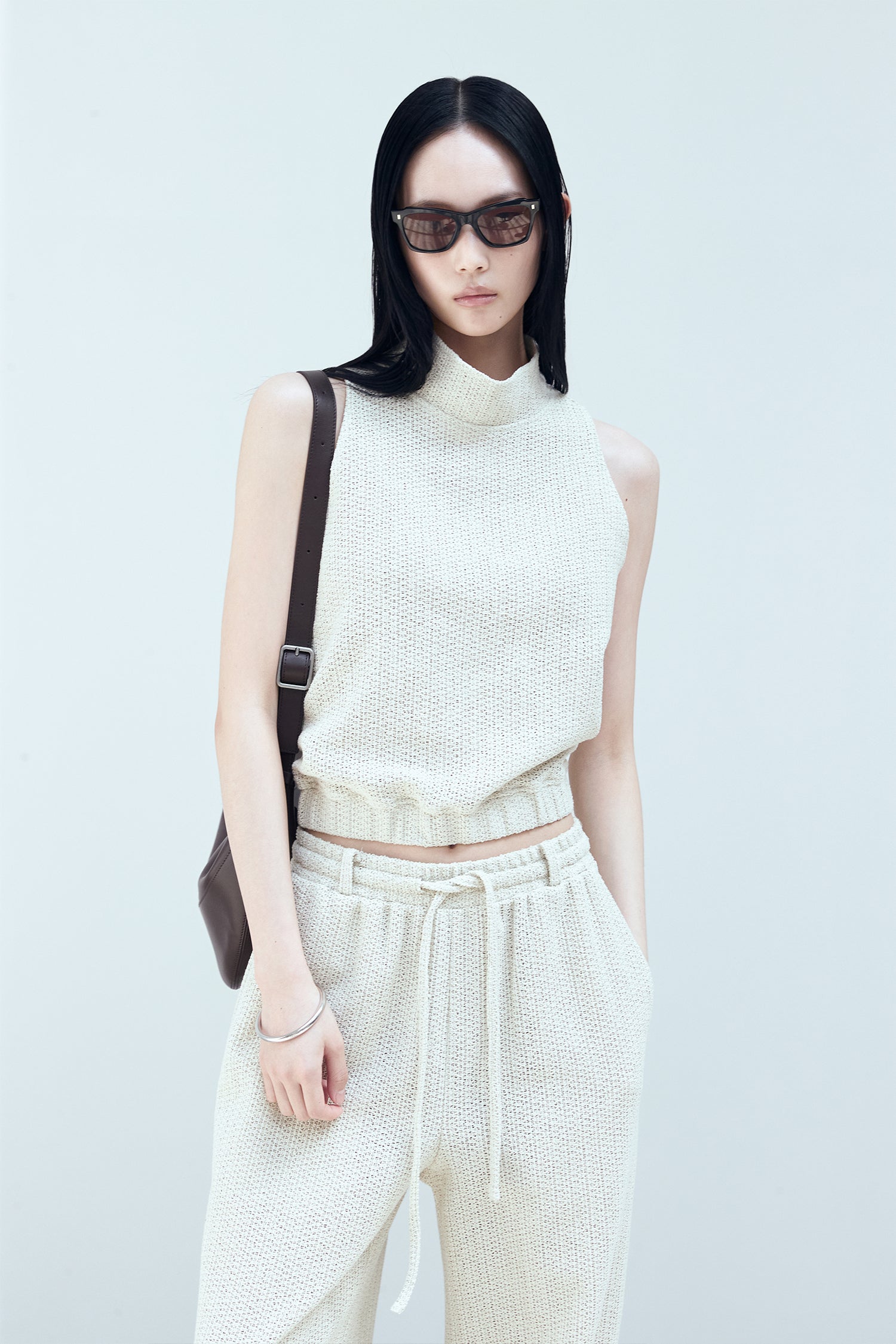 BLOSSOM H COMPANY ブロッサム】DREE COTTON HIGH NECK TOP DREE 