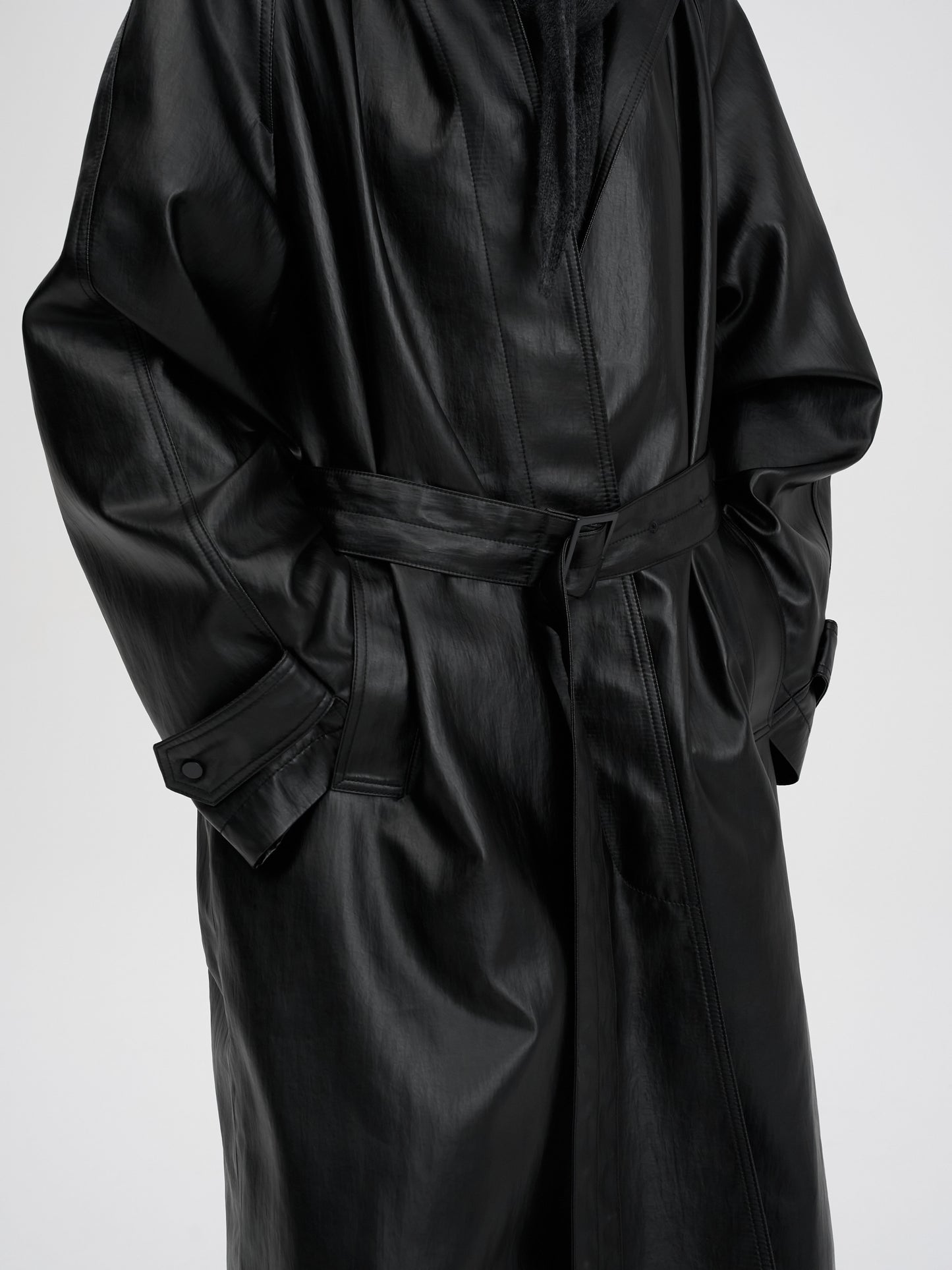 【MAGJAY 2025AW】 Matt Belted Trench Coat