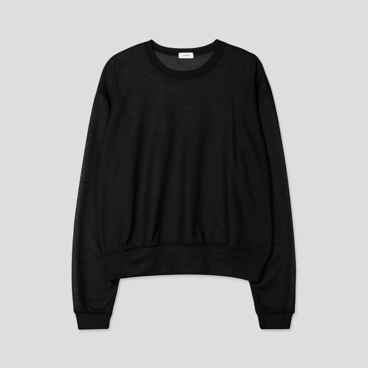 Meshed Thin Crop Summer Knit