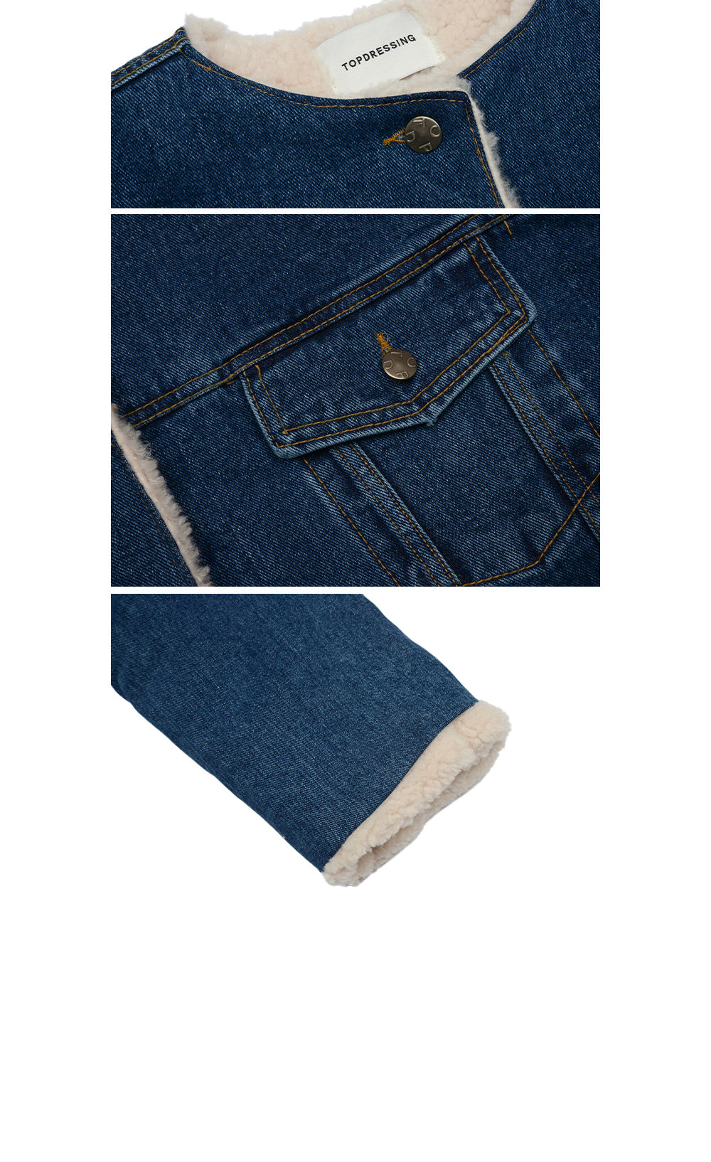 【TOPDRESSING 2025AW】TEDDY DENIM JACKET