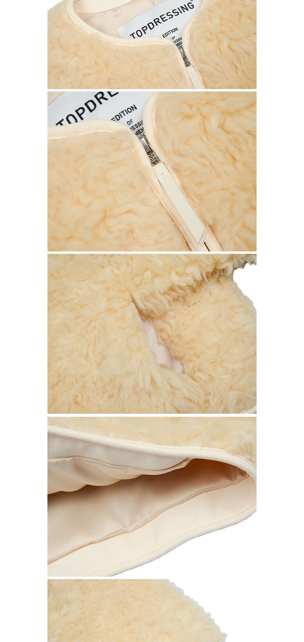 【TOPDRESSING 2025AW】BUTTER BOUCLE ZIP-UP