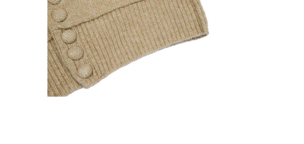 【TOPDRESSING 2025AW】WOOL BUTTON CARDIGAN