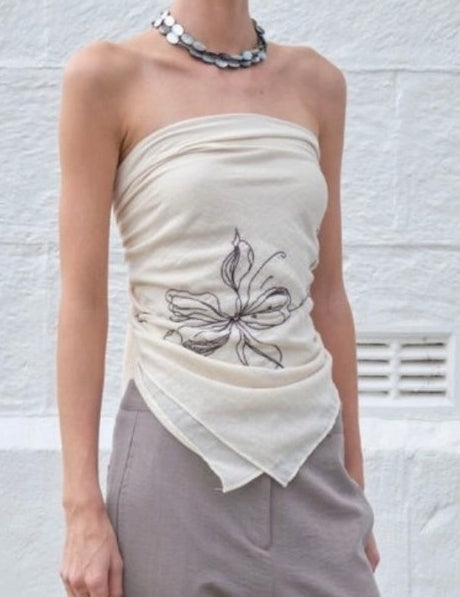 Drawing Scarf Top