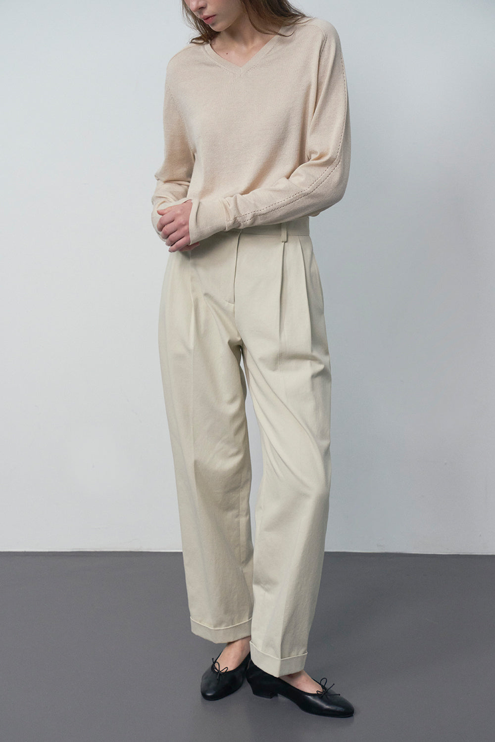 【HER&SHE 2025AW】Creamy Cotton Pants