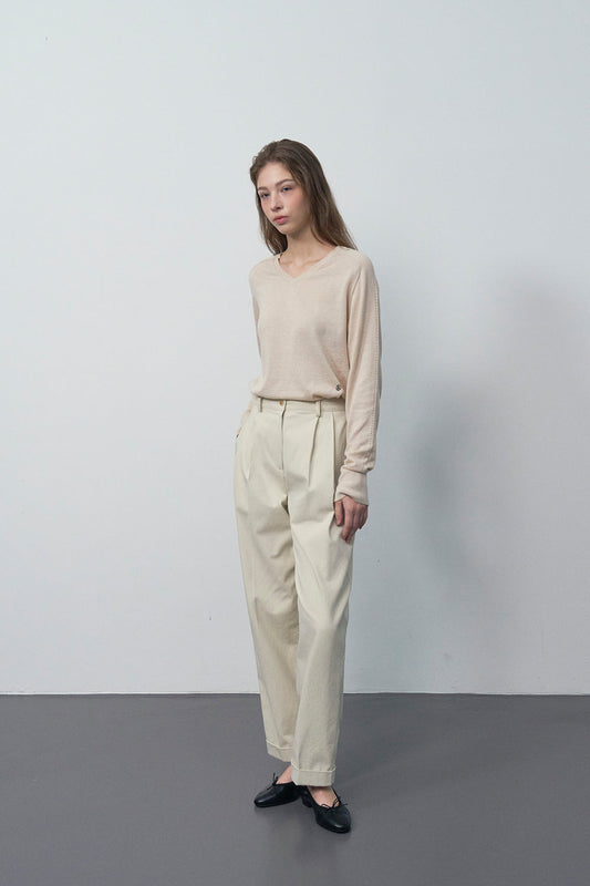 [HER&SHE 2025AW] Creamy Cotton Pants