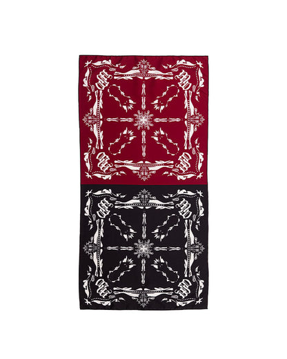 double bandana silk scarf(3color)