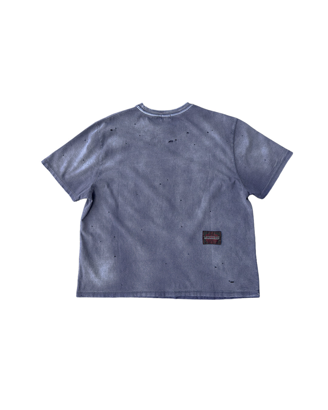 Fade out fake pocket tee navy
