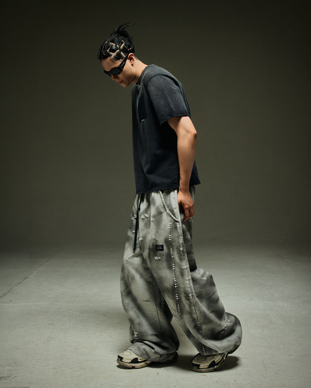 MWOONG Fade out fake pocket tee black(ブラック) 商品画像2/16