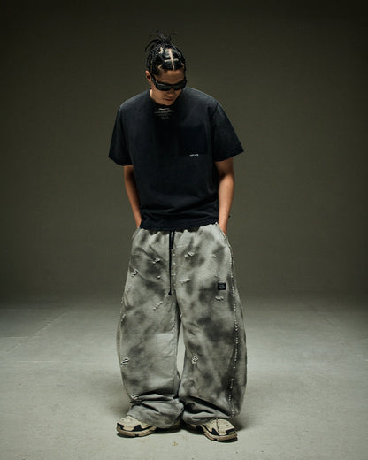 MWOONG Fade out fake pocket tee black(ブラック) 商品画像3/16