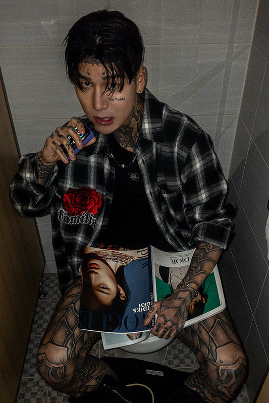 Oldschool check flannel shirts (2 colors)
