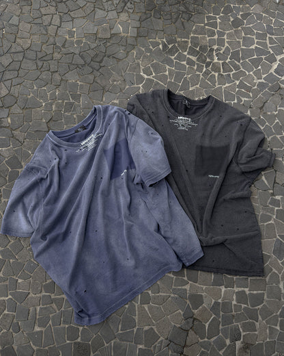 Fade out fake pocket tee navy